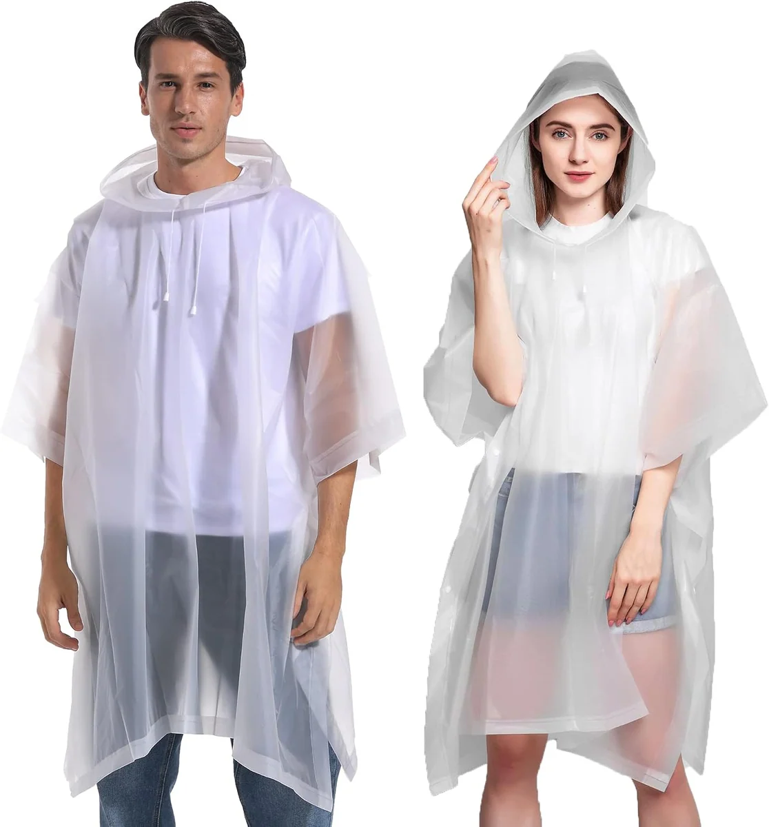 Hooded Rain Coats, 2 Pack, White from COOY